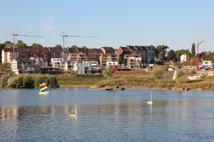 Symbolbid: Ein Neubaugebiet für Wohnungen symbolisiert die Grundsteuer.