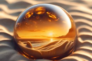 Symbolbild: eine Glaskugel symbolisiert Prognosen, die in die Berichterstattung einbezogen werden sollen.